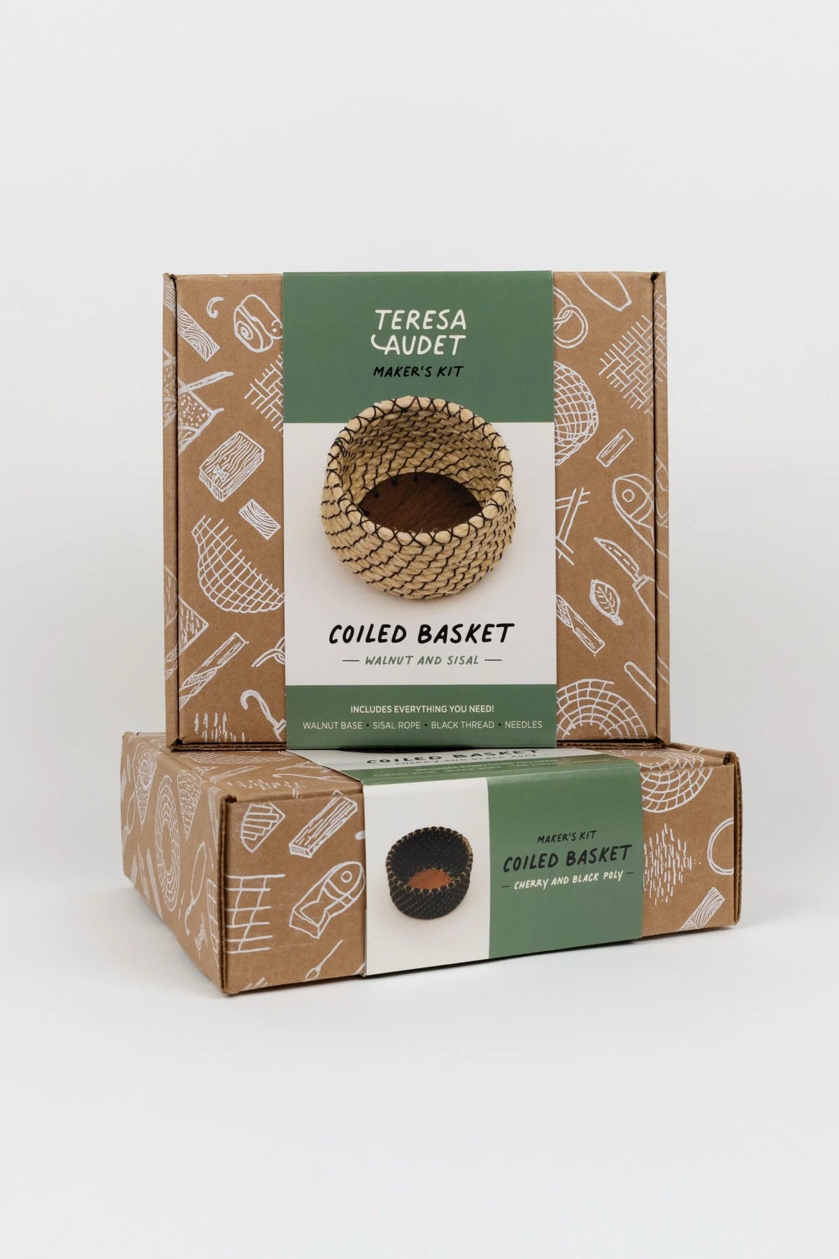 Teresa Audet Maker's Kit: Coiled Basket - Walnut and Sisal
